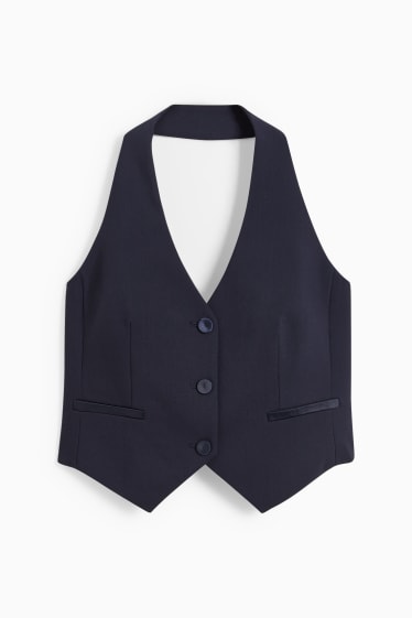 Femmes - Gilet de bureau sans manches - bleu foncé