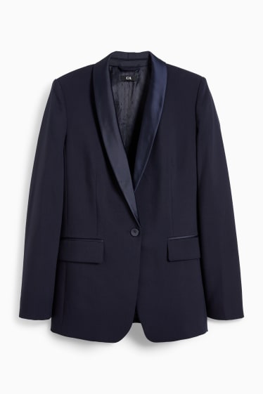 Women - Business blazer - regular fit - dark blue