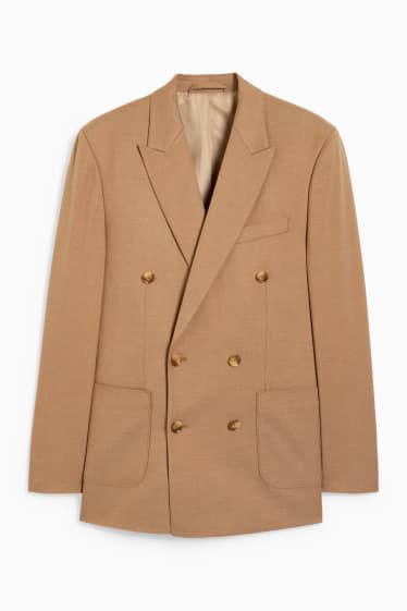 Men - Mix-and-match tailored jacket - regular fit - Flex - stretch - light brown