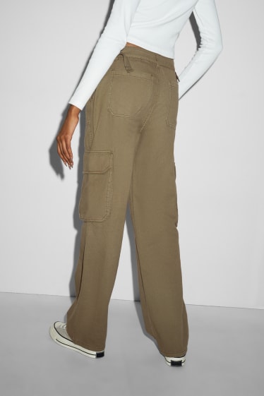 Damen - Cargohose - khaki