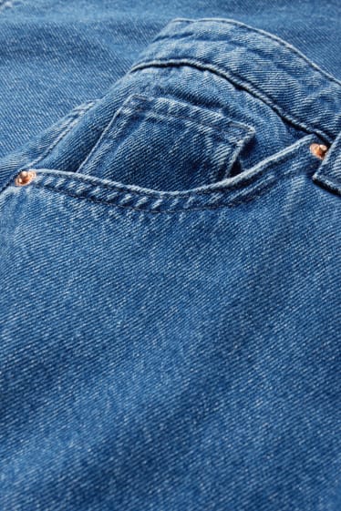 Adolescenți și tineri - CLOCKHOUSE - cargo jeans - talie înaltă - wide leg - denim-albastru