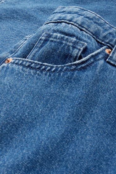 Mujer - Cargo jeans - high waist - wide leg - vaqueros - azul