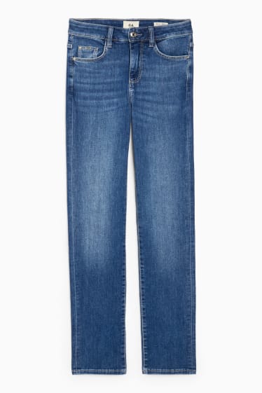 Femmes - Straight jean - mid waist - LYCRA® - jean bleu