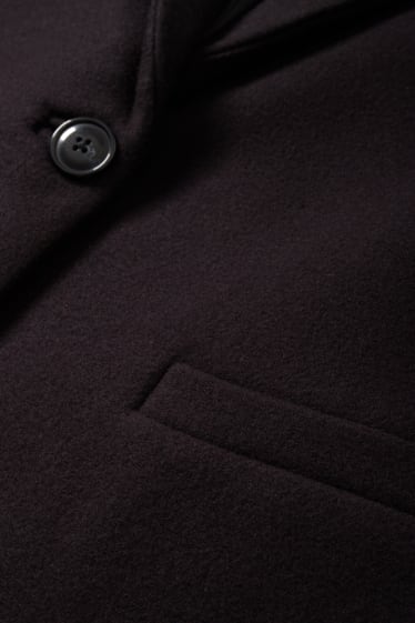 Femmes - Manteau - laine mélangée - bleu foncé