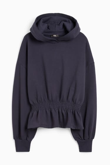 Dames - Hoodie - donkerblauw