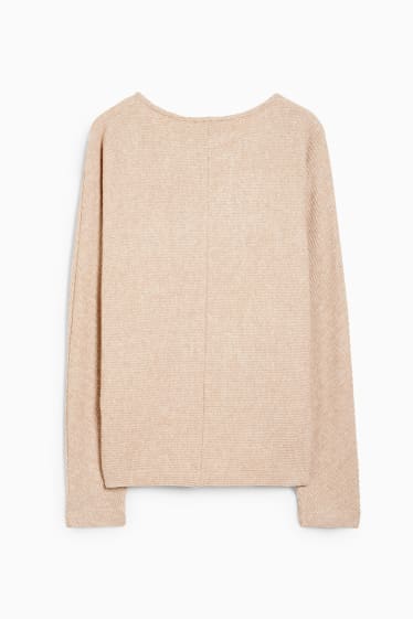Damen - Sweatshirt - hellbeige