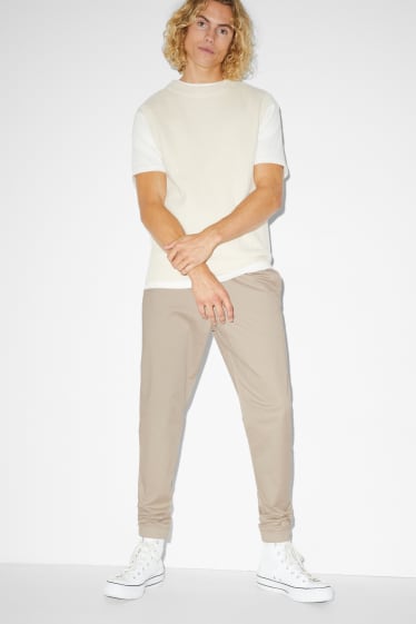 Herren - Hose - Slim Fit - hellbeige