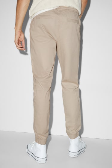 Men - Trousers - slim fit - light beige