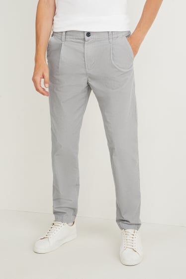 Hombre - Chinos de pana - tapered fit - gris claro