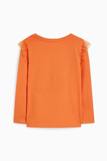 Kinder - Halloween-Langarmshirt - orange