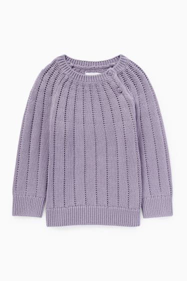 Baby Mädchen - Baby-Pullover - hellviolett