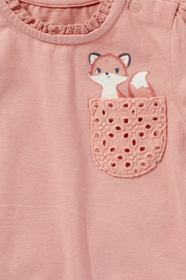 Bébés filles - Lot de 3 - hauts à manches longues bébé - blanc crème