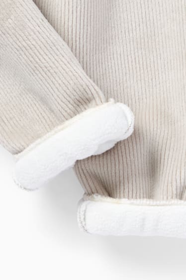 Bébés - Pantalon de jogging de Noël pour bébé - pantalon doublé - beige clair