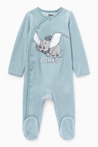 Bebeluși - Dumbo - pijama salopetă bebeluși - turcoaz deschis