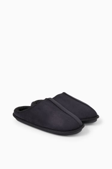 Hombre - Zapatillas de casa - antelina - negro