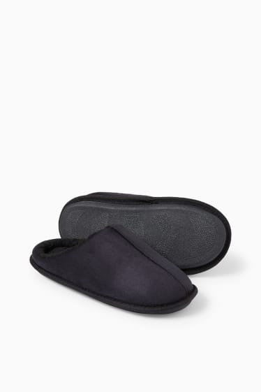 Hombre - Zapatillas de casa - antelina - negro