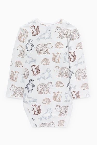 Babies - Baby bodysuit - patterned - white