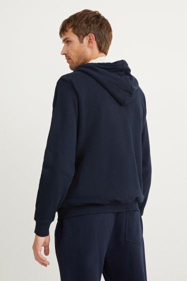 Herren - Sweatjacke mit Kapuze - dunkelblau