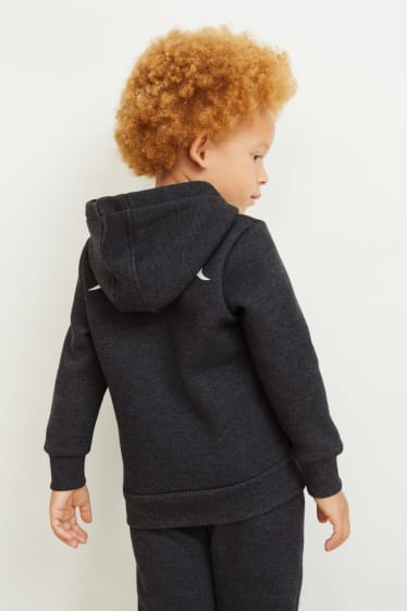Kinder Buben - Lego Ninjago - Sweatjacke mit Kapuze - dunkelgrau