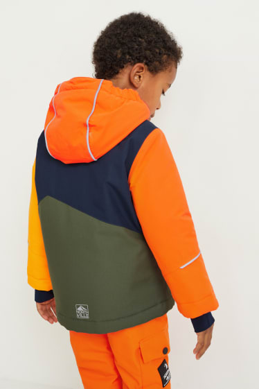 Enfants garçons - Veste de ski à capuche - orange