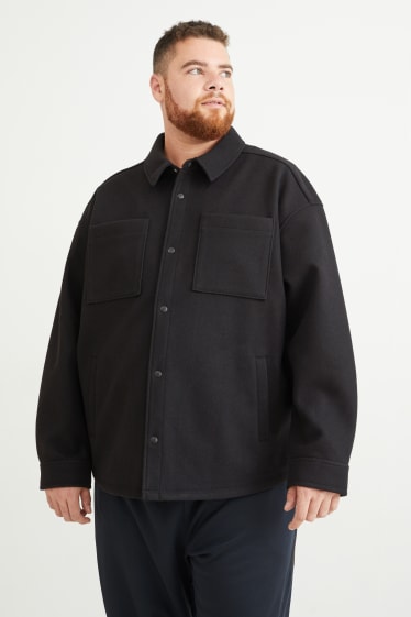 Men - CLOCKHOUSE - shirt jacket - black