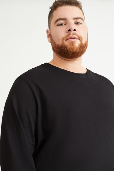 Men - Long sleeve top - black