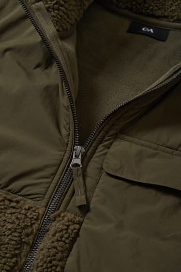 Pánské - Teddy bunda - THERMOLITE® - khaki