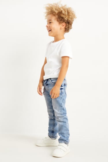 Kinder - Slim Jeans - Thermojeans - helljeansblau