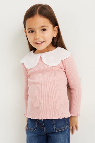 Enfants filles - Haut à manches longues - rose