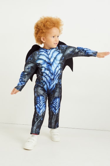 Kinderen: jongens - Drakenpak - 2-delig - blauw