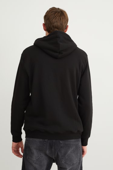 Men - Zip-through hoodie - black