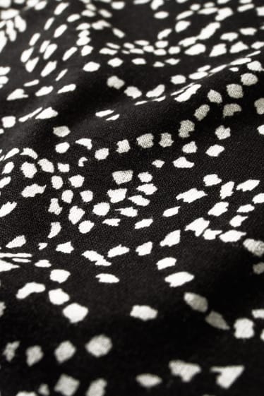 Dona - Samarreta de coll alt - estampat - negre