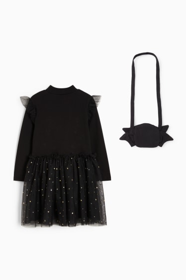 Bambine - Set - vestito e borsa - 2 pezzi - nero