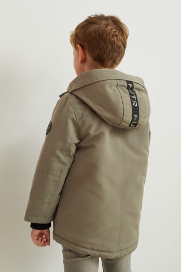 Kinder Buben - Jacke mit Kapuze - grün