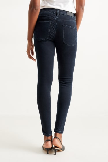 Dámské - Skinny jeans - mid waist - LYCRA® - džíny - tmavomodré