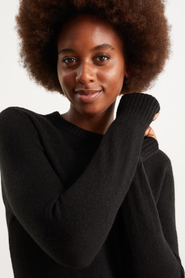 Donna - Vestito in maglia basic - nero