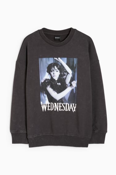 Kinder - Wednesday - Sweatshirt - dunkelgrau