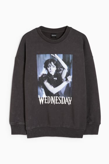 Bambine - Wednesday - felpa - grigio scuro