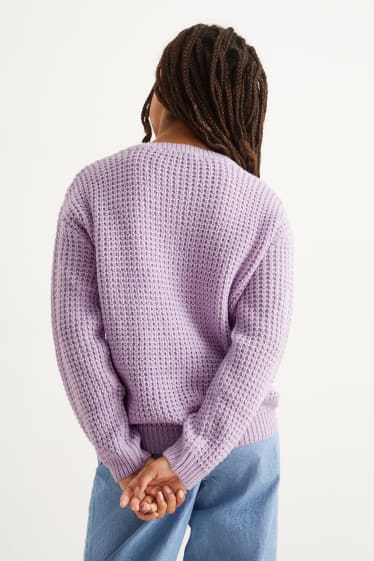 Kinder Mädchen - Pullover - violett