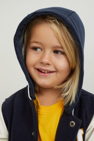 Enfants garçons - Veste à capuche - bleu foncé