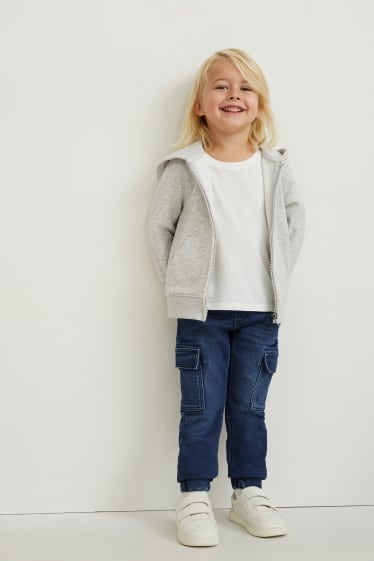 Kinder Jungen - Multipack 2er - Straight Jeans und Skinny Jeans - Thermojeans - jeansblau