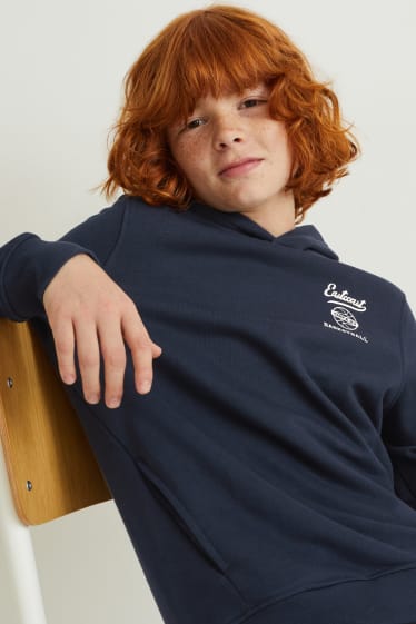 Enfants - Lot de 2 - sweats à capuche - bleu foncé