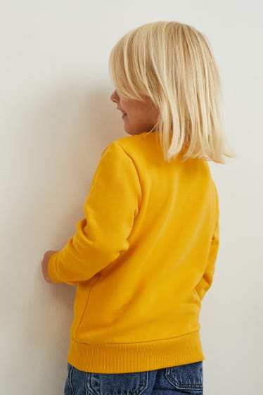 Copii - Dino - bluză de molton - galben