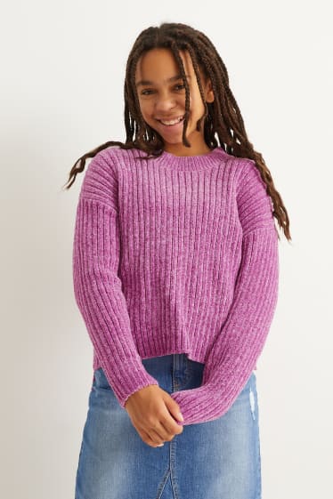 Kinder - Pullover - violett