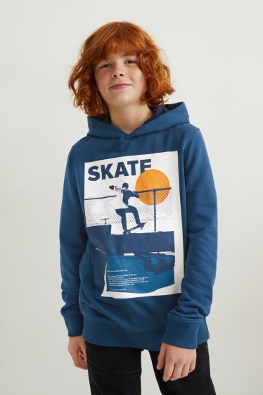 Niños - Pack de 2 - sudaderas con capucha - azul oscuro