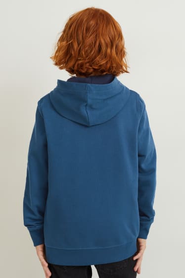 Bambini - Confezione da 2 - felpa con cappuccio - blu scuro