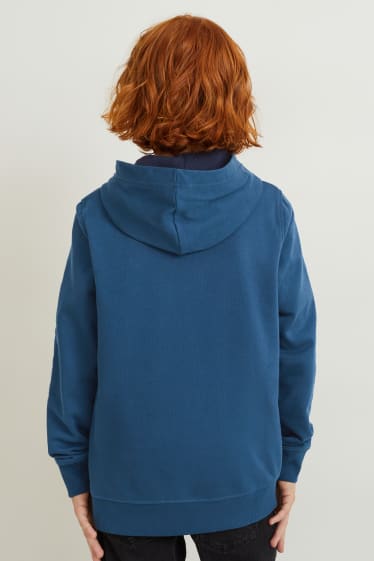 Niños - Pack de 2 - sudaderas con capucha - azul oscuro