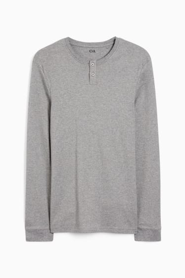 Uomo - Maglia intima termica - grigio melange