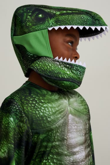 Dzieci - Dinozaur - strój karnawałowy - 2 części - zielony