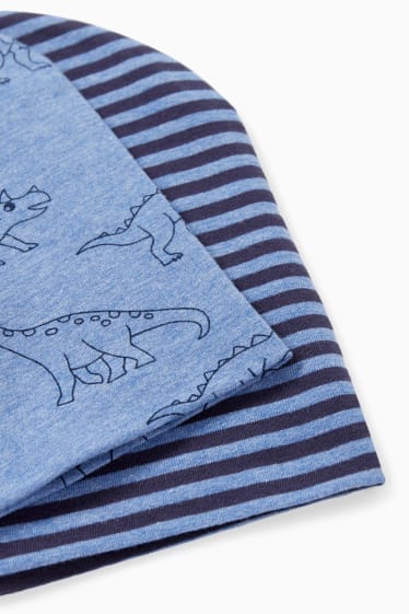 Enfants garçons - Lot de 2 - bonnets - bleu foncé